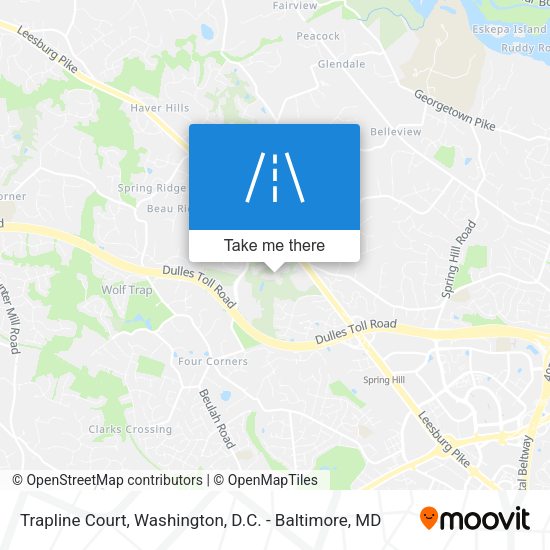 Trapline Court map
