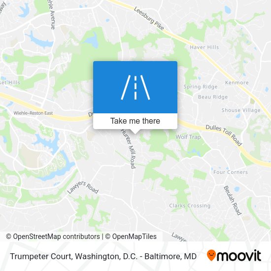 Trumpeter Court map