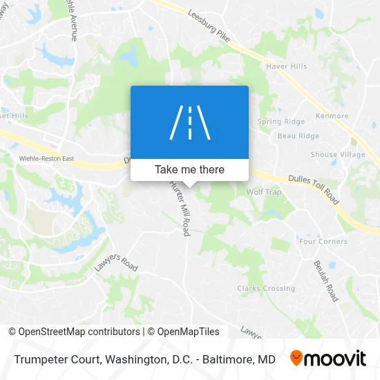 Trumpeter Court map