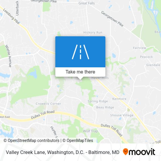Mapa de Valley Creek Lane