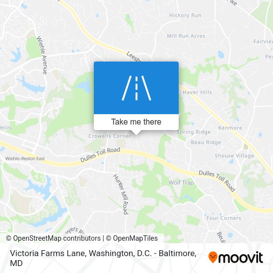 Victoria Farms Lane map
