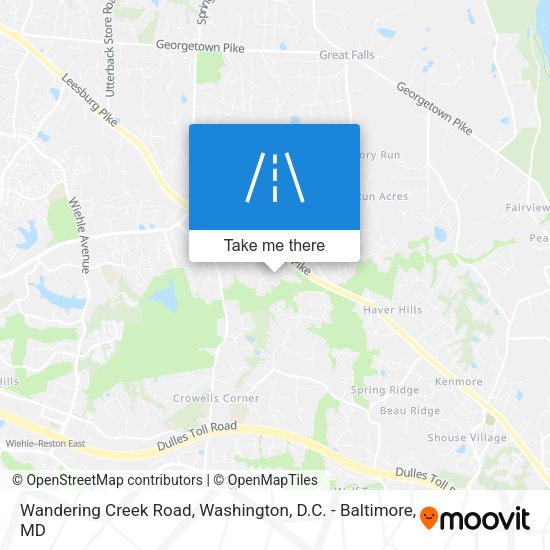 Mapa de Wandering Creek Road