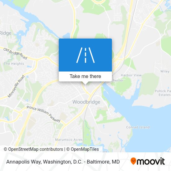 Mapa de Annapolis Way