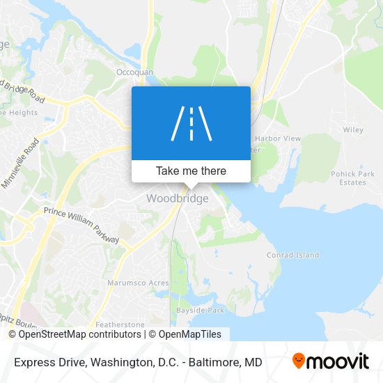Express Drive map