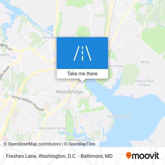 Freshes Lane map