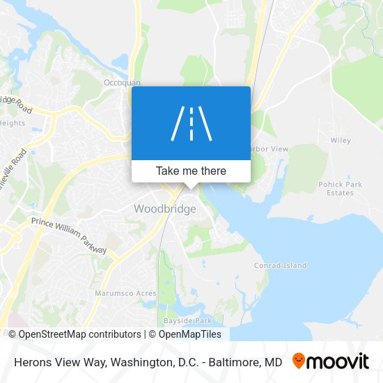 Herons View Way map