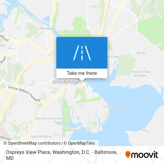 Ospreys View Place map