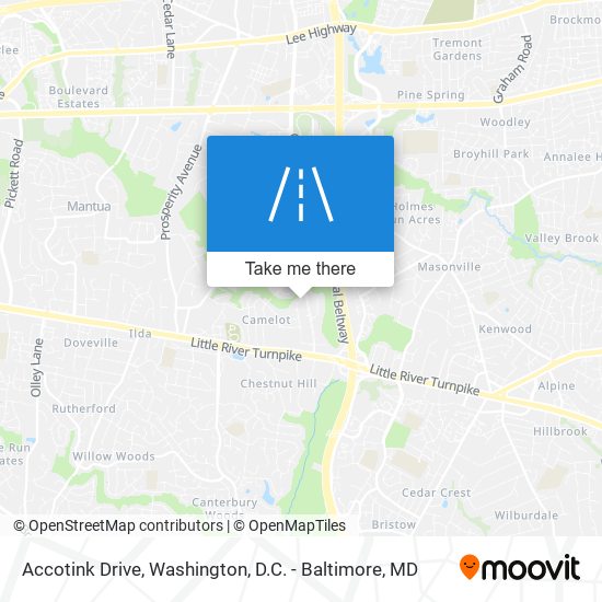 Accotink Drive map