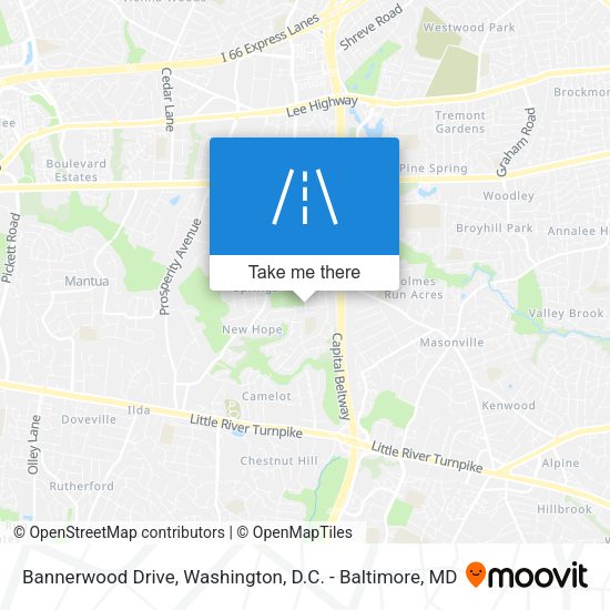 Mapa de Bannerwood Drive