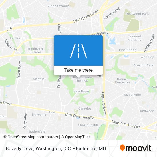 Mapa de Beverly Drive