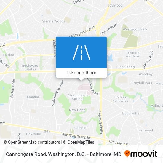 Mapa de Cannongate Road