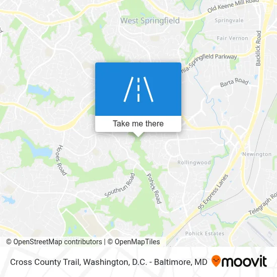 Cross County Trail map