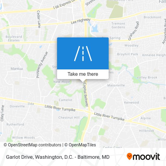 Garlot Drive map