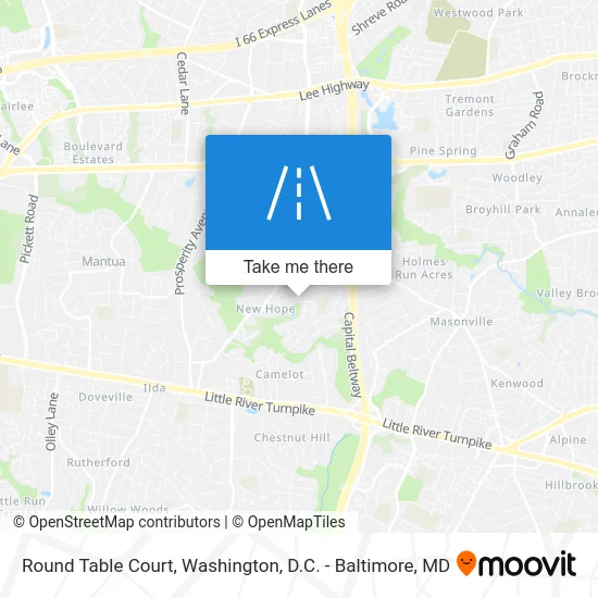 Round Table Court map