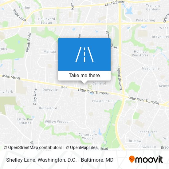 Mapa de Shelley Lane