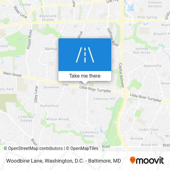 Woodbine Lane map