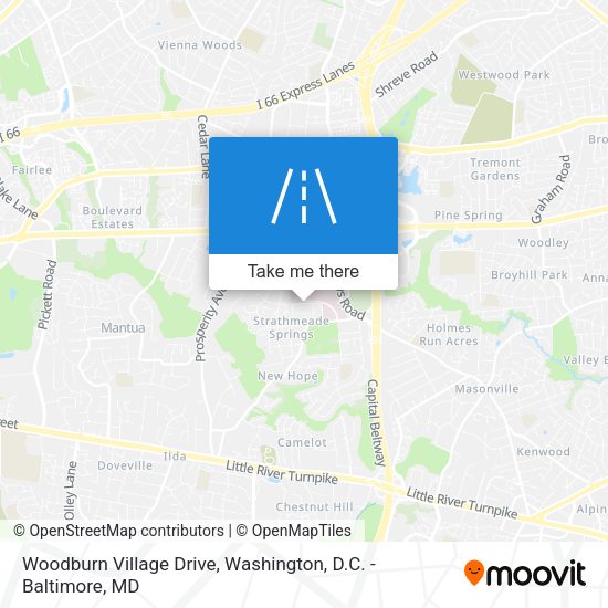 Mapa de Woodburn Village Drive
