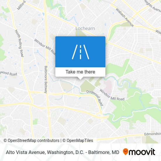 Alto Vista Avenue map