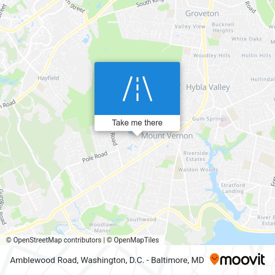 Mapa de Amblewood Road