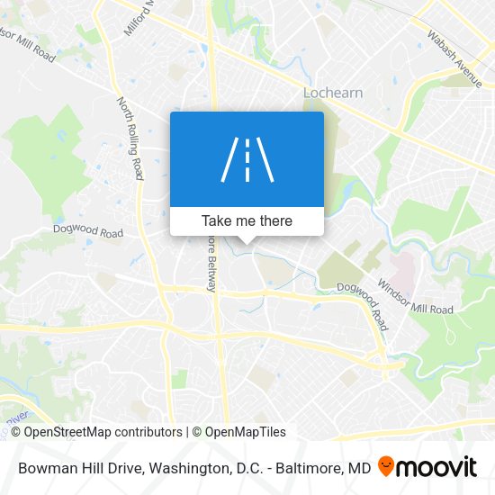 Mapa de Bowman Hill Drive