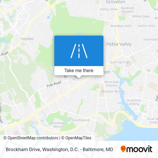 Brockham Drive map