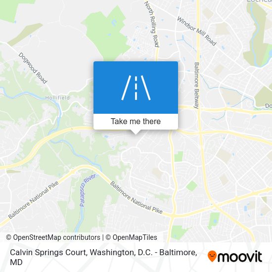 Mapa de Calvin Springs Court