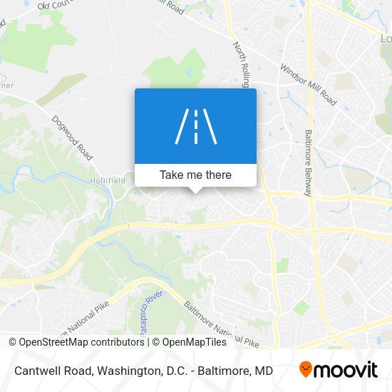 Cantwell Road map