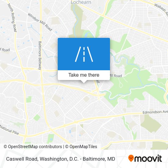 Caswell Road map