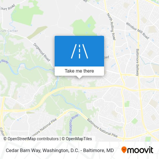 Mapa de Cedar Barn Way