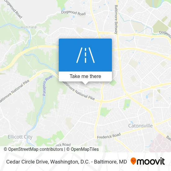 Cedar Circle Drive map