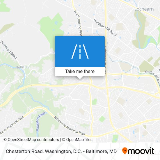 Chesterton Road map