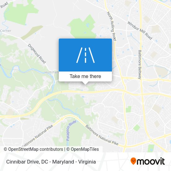 Mapa de Cinnibar Drive