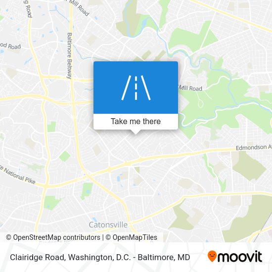 Clairidge Road map