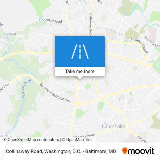 Collinsway Road map
