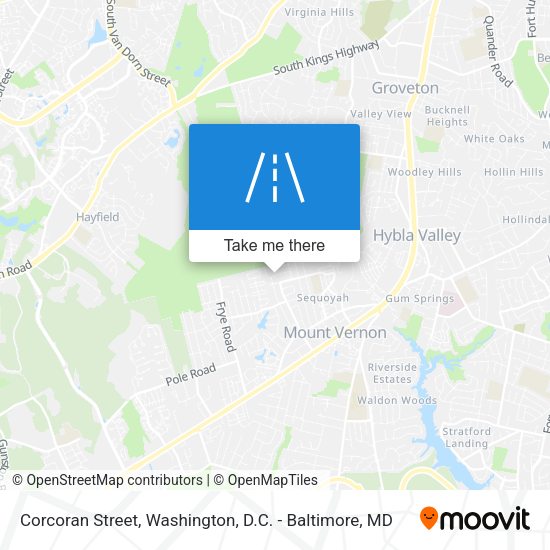 Corcoran Street map