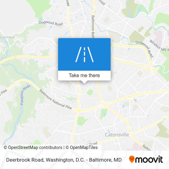 Mapa de Deerbrook Road