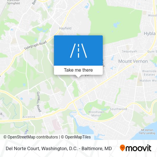 Del Norte Court map