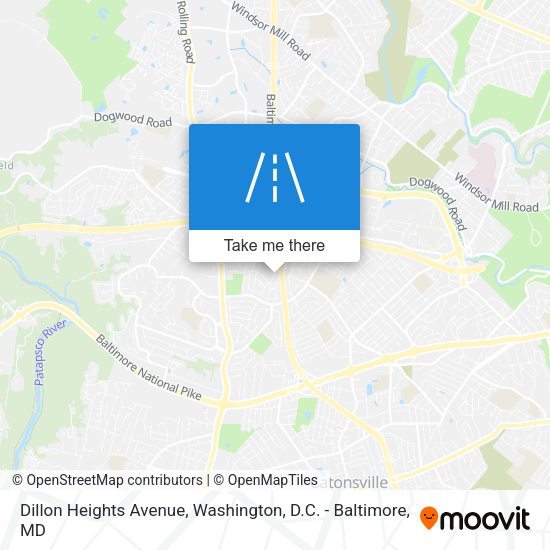 Mapa de Dillon Heights Avenue