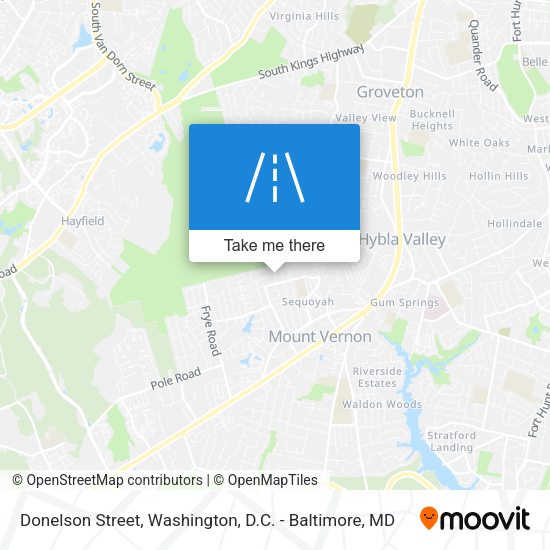 Donelson Street map