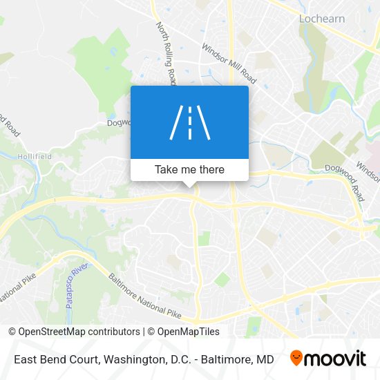 East Bend Court map