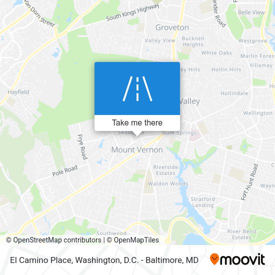 El Camino Place map
