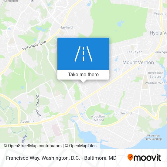 Francisco Way map