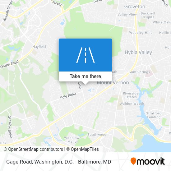 Mapa de Gage Road