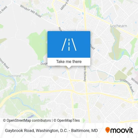 Gaybrook Road map