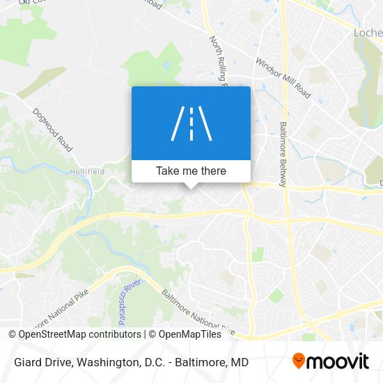 Mapa de Giard Drive