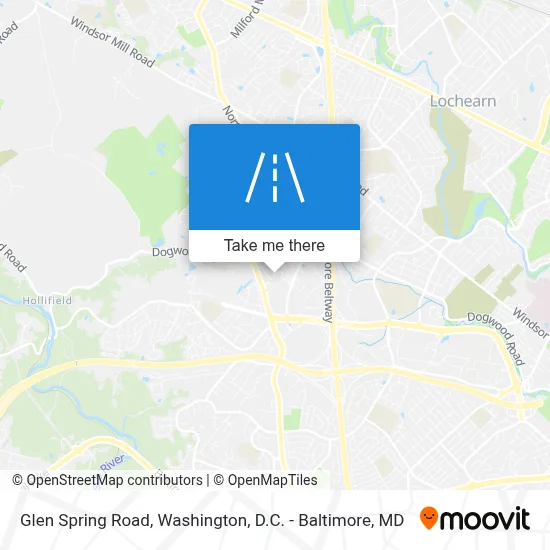 Glen Spring Road map