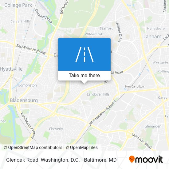 Mapa de Glenoak Road
