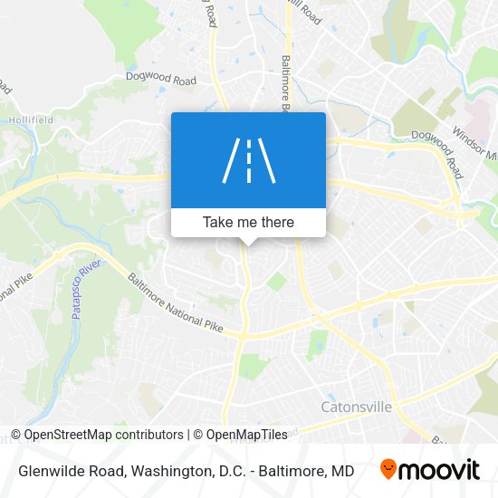 Glenwilde Road map