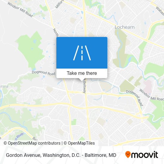 Mapa de Gordon Avenue