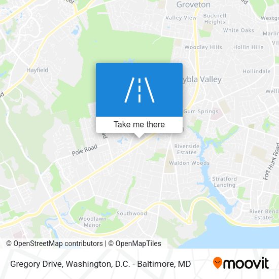 Gregory Drive map